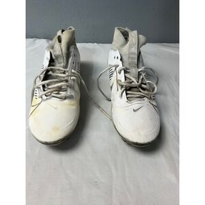Nike Vapor Edge Pro 360 2 White Silver Football Cleats Mens 10.5 Athletic Sporty